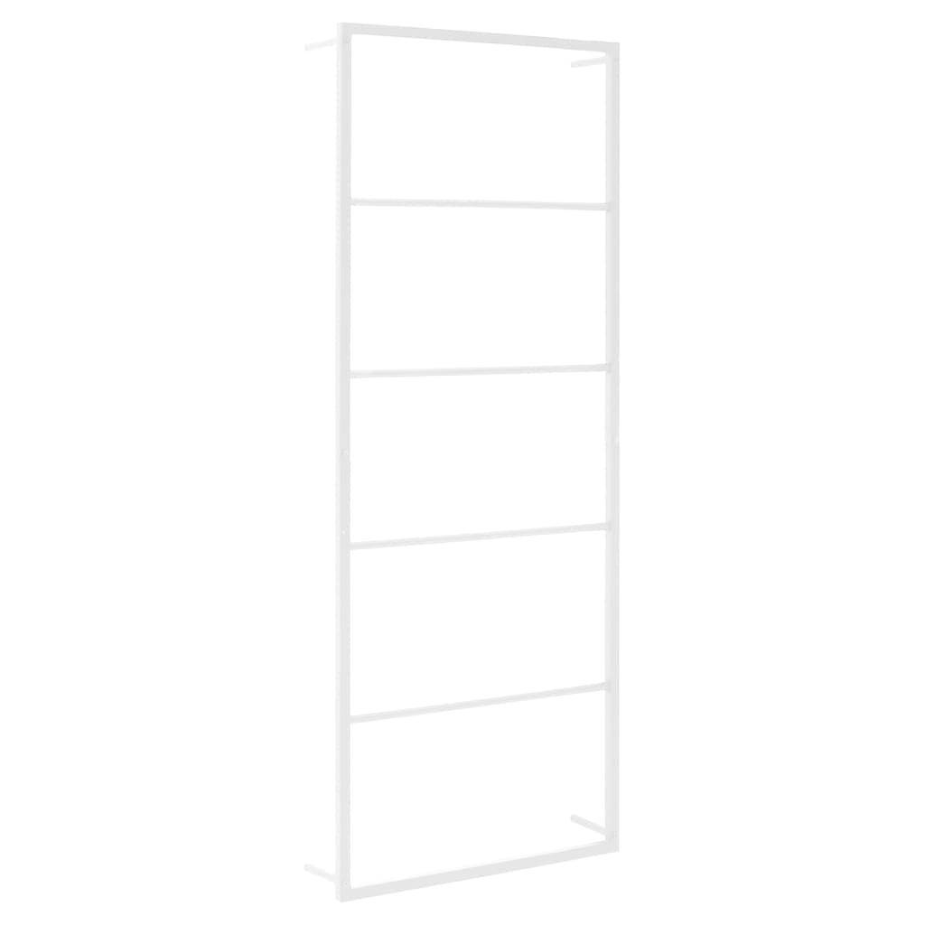 Vidaxl towel rack white 45x10x115 cm steel