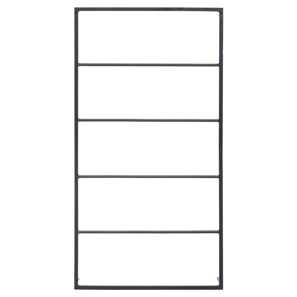 Vidaxl towel rack 60x10x116 cm steel black