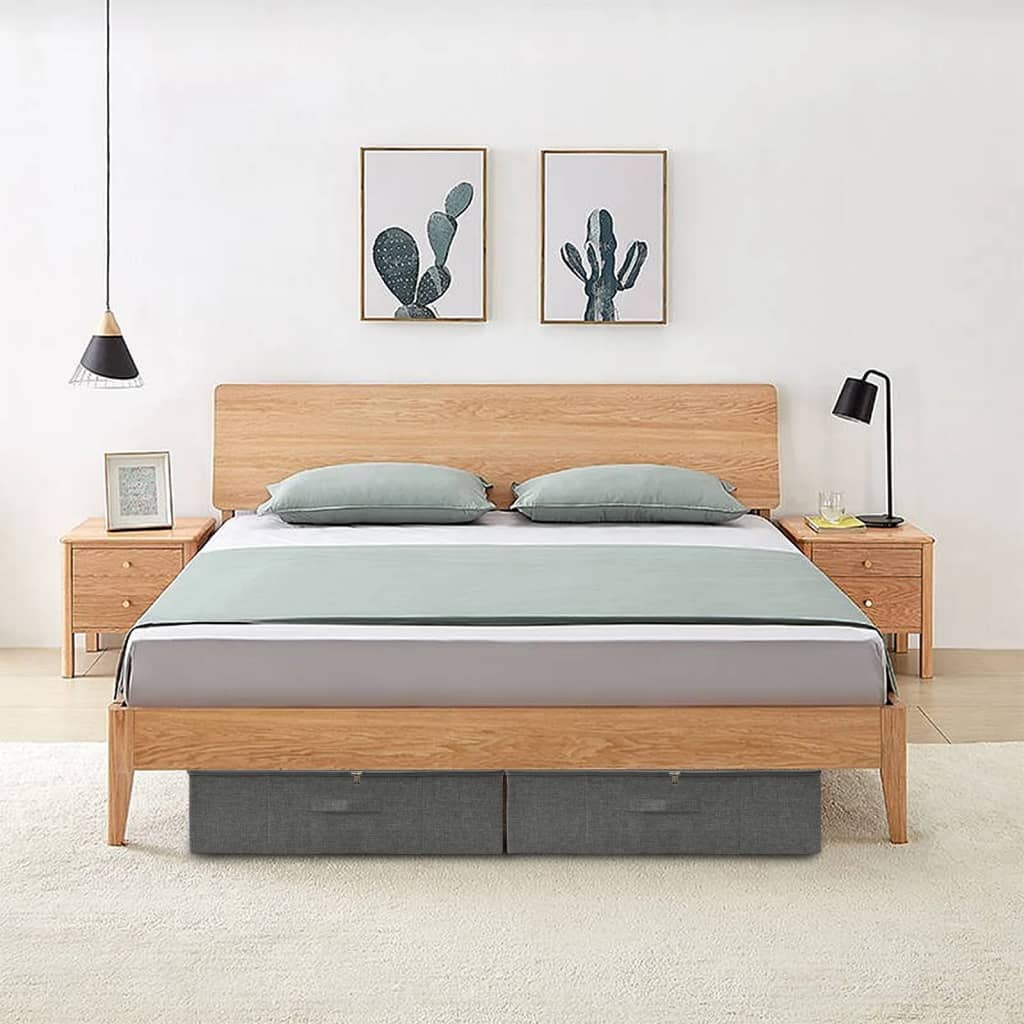 VIDAXL -Speicherboxen 2 ST 70x40x18 cm Stoffanthrazit -Verschärfen