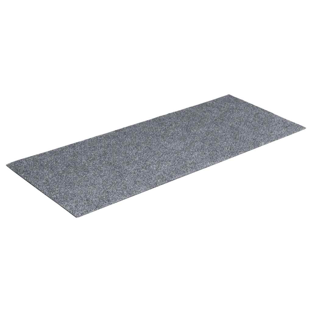 Vidaxl Stair Mats auto-adhésif 15 pièces 60x25 cm gris clair rectangulaire