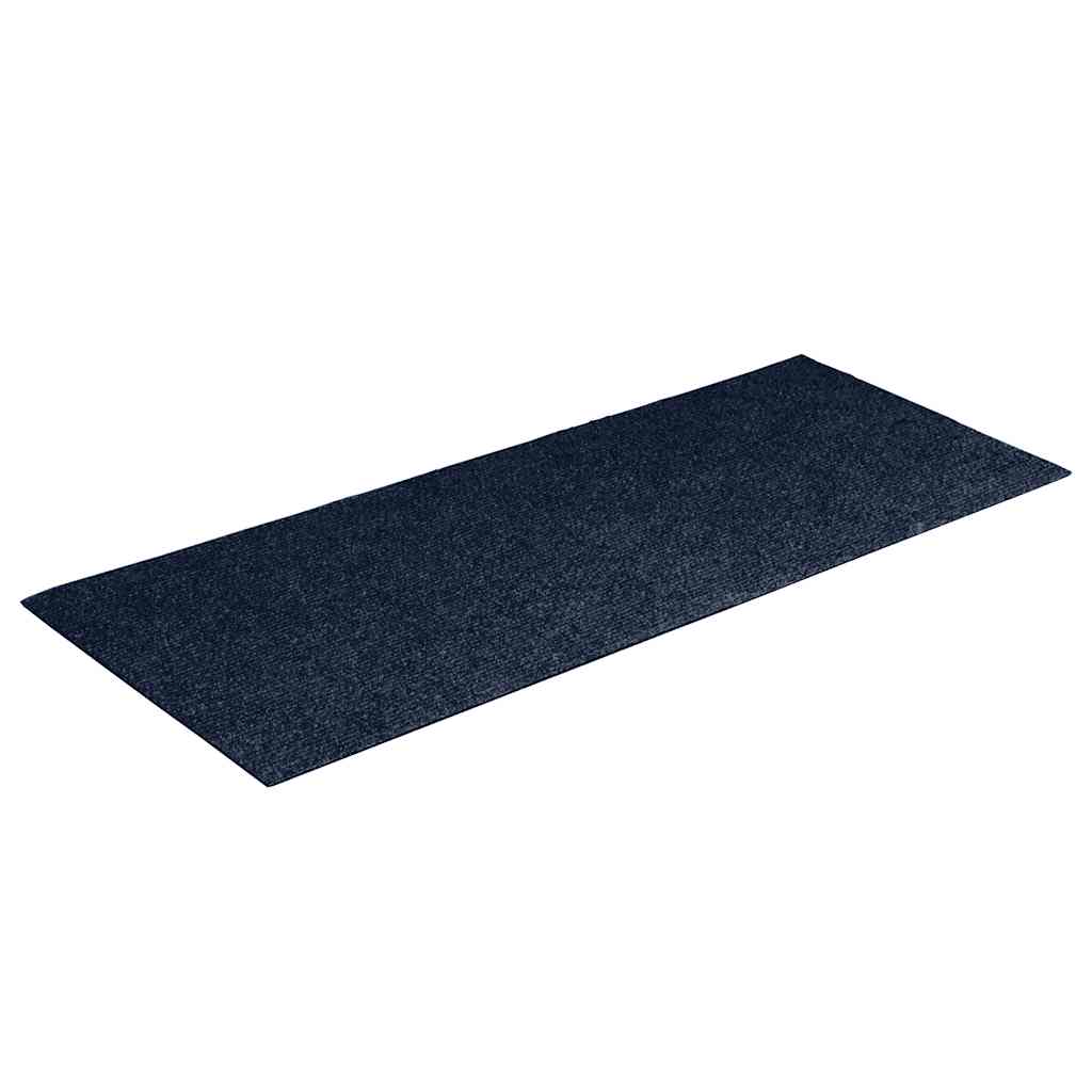 Vidaxl tappetini per autoadesivo 15 pezzi 60x25 cm blu navy rettangolare