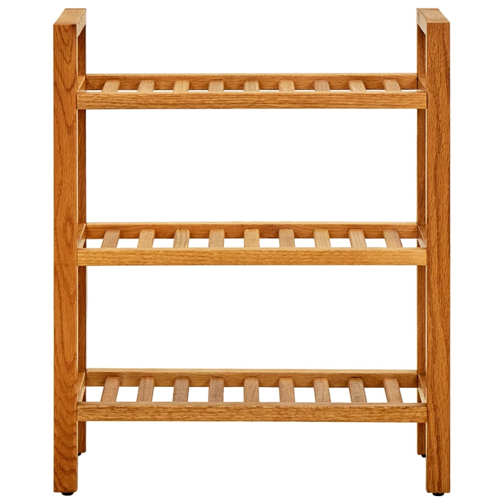 Vidaxl Shoe Rack med 3 hylder 50x27x60 cm solid eg