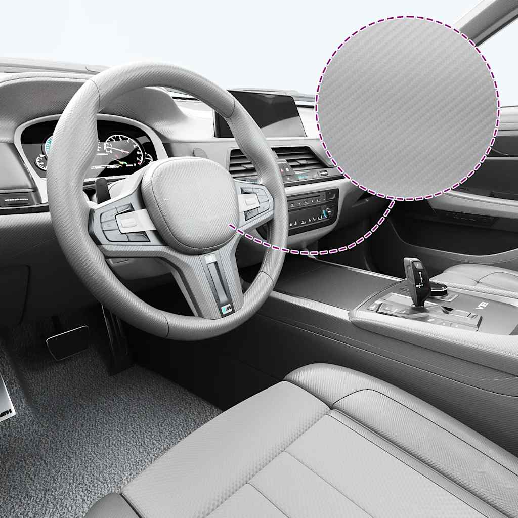 Vidaxl 2 st autofolie 4d 100x150 cm + 50x150 cm zilverkleurig