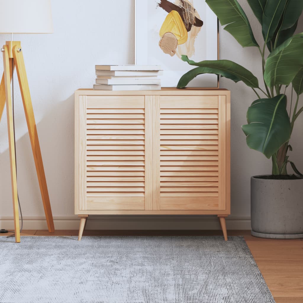 Porte di armadietti Vidaxl con stecche 2 pezzi 61.5x39,4 cm Pino solido