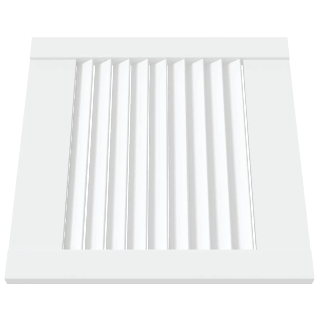 VIDAXL -Schranktür mit Lamellen 39,5 x 39,4 cm Festkiefer weiß