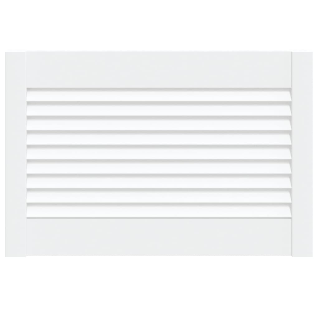 Vidaxl Schranktür mit Lamellen 39,5 x 59,4 cm Festkiefer weiß