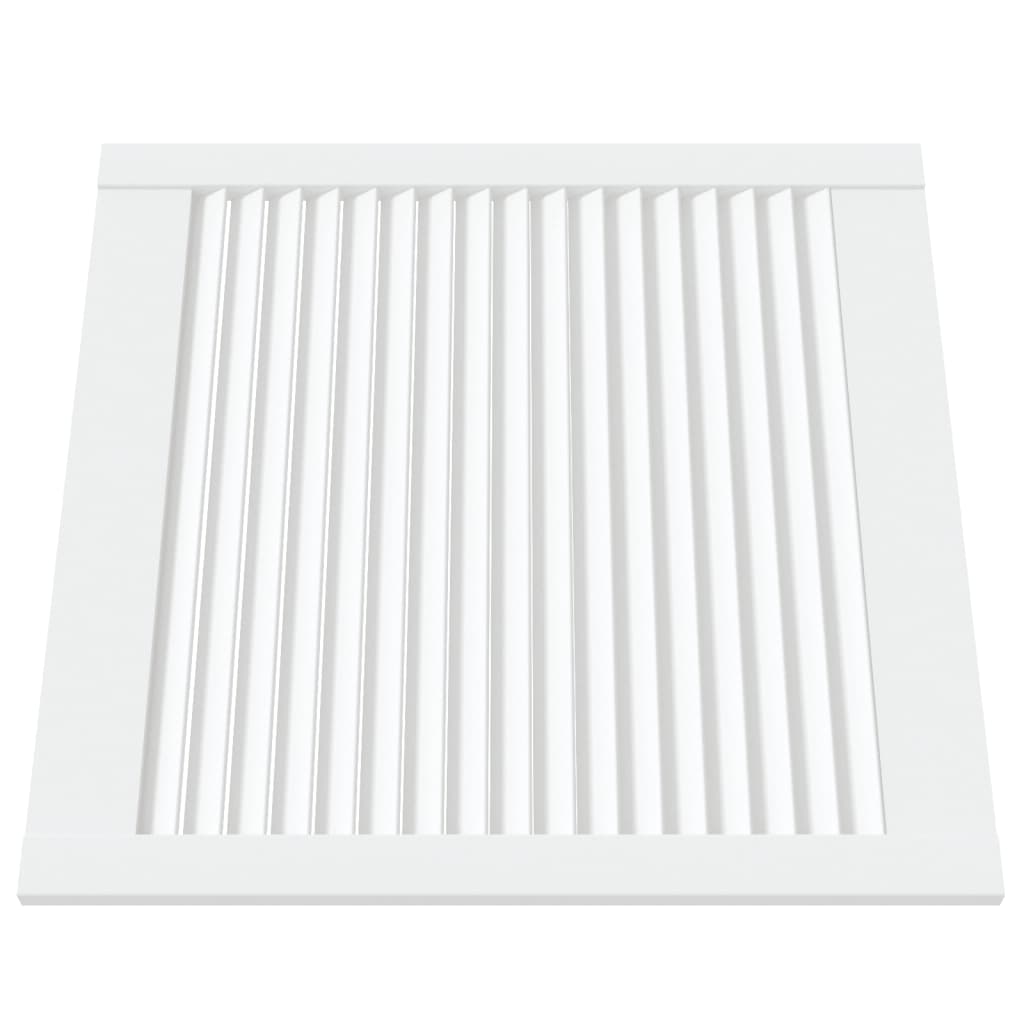 VIDAXL -Schranktüren mit Lamellen 4 Stcs 61,5 x 59,4 cm Kiefernholz Weiß weiß