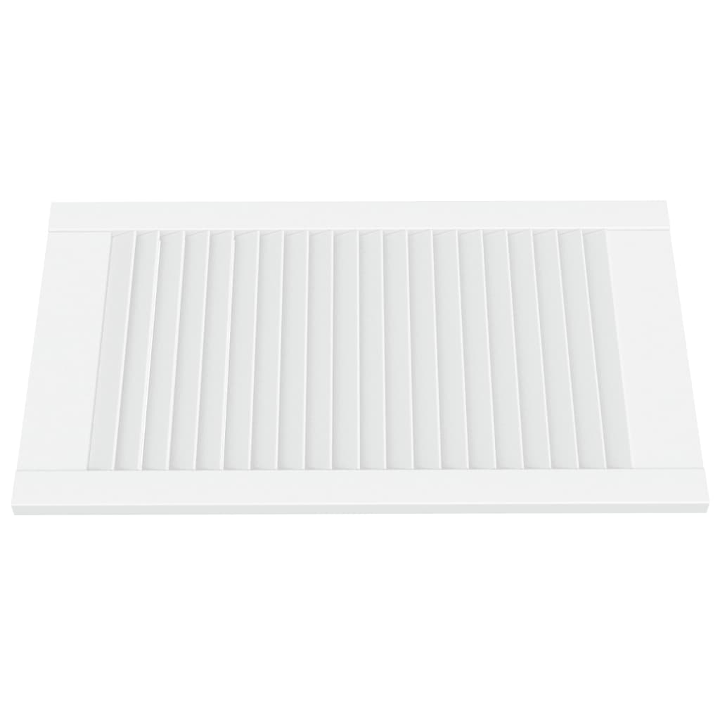 Porte di armadietti Vidaxl con stecche 2 pezzi 69x39,4 cm Pine bianco Solido bianco