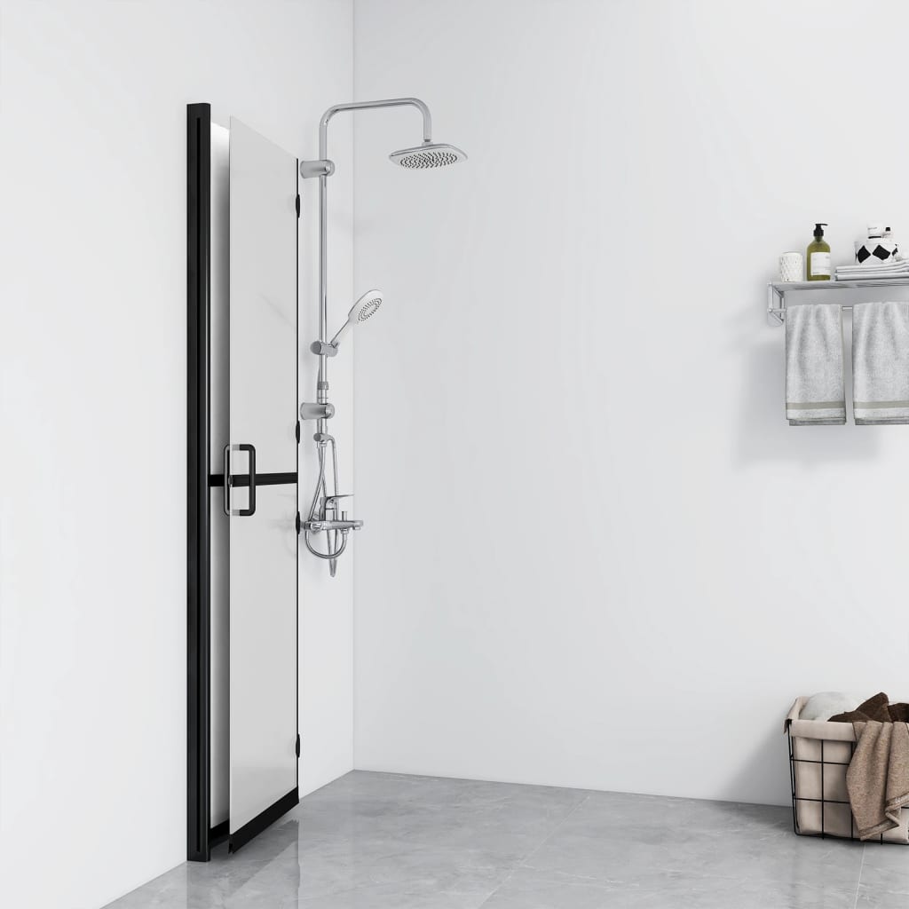 Vidaxl Walk-in shower wall Collapsible 120x190 cm ESG glass matte