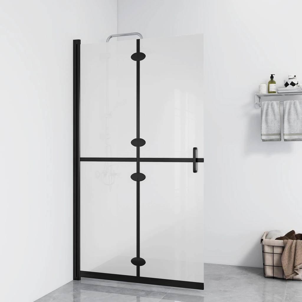 Vidaxl Walk-in shower wall Collapsible 120x190 cm ESG glass matte