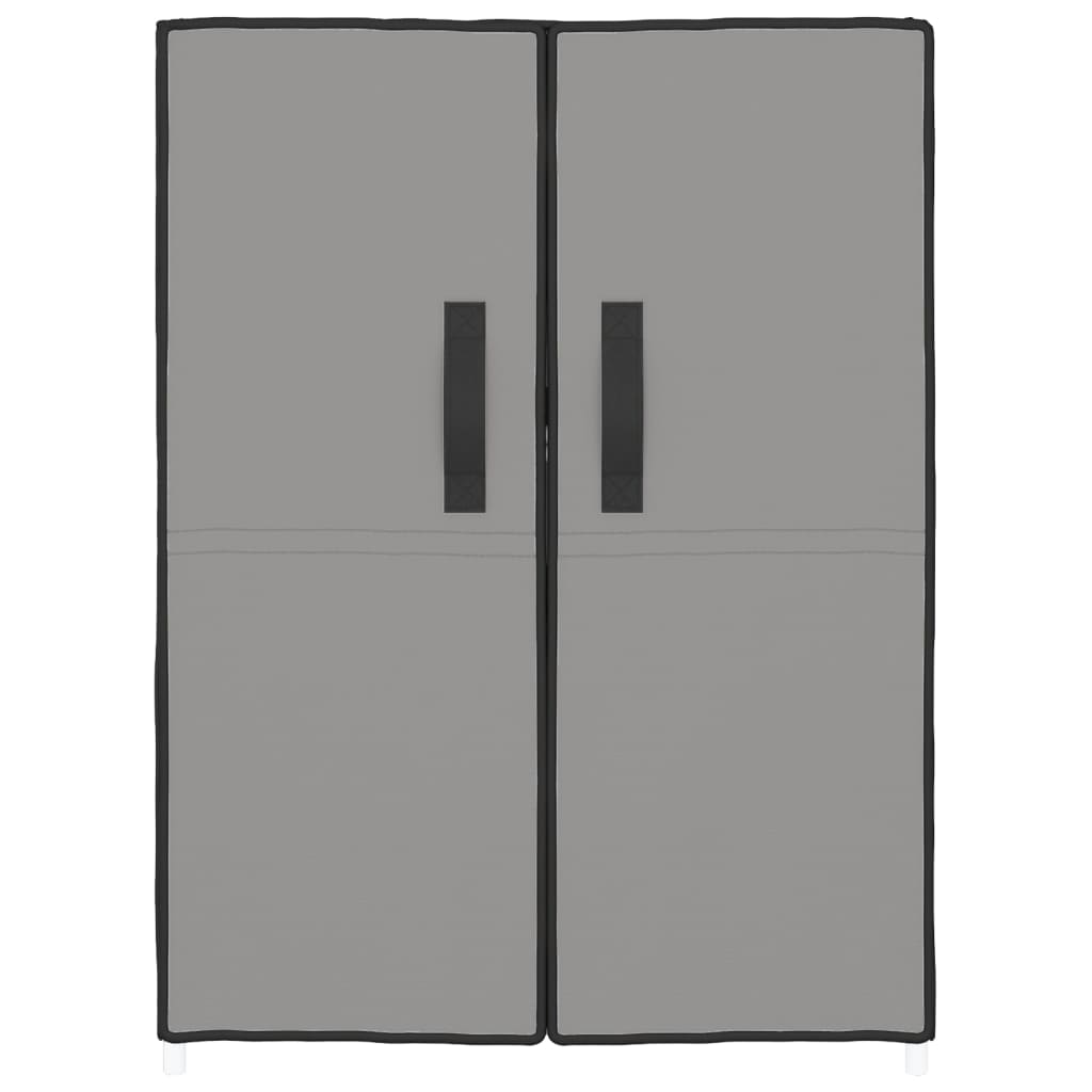 Vidaxl shoe cabinet 60x28x90 cm fabric gray