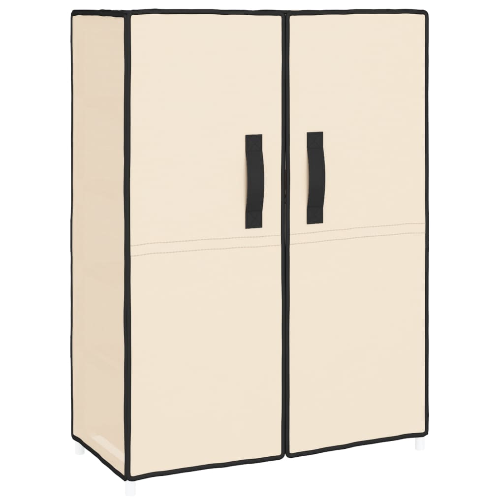 Vidaxl shoe cabinet 60x28x90 cm fabric cream-colored