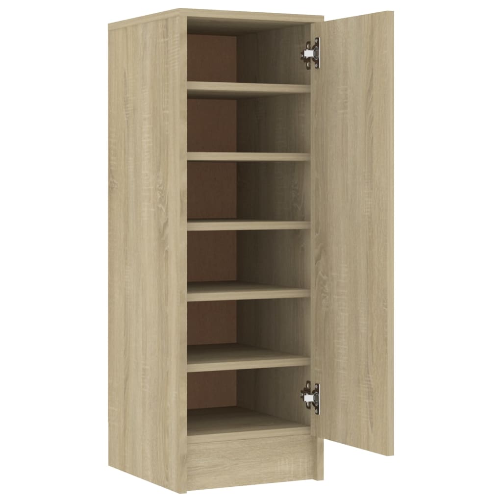 Vidaxl shoe cabinet 32x35x92 cm processed wood Sonoma oak color