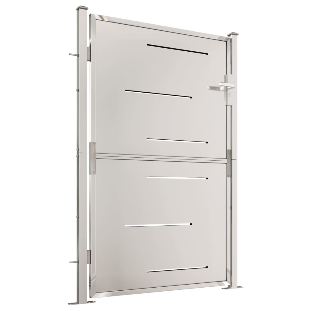 VidaXL Záhradná brána 100x150 cm nerez