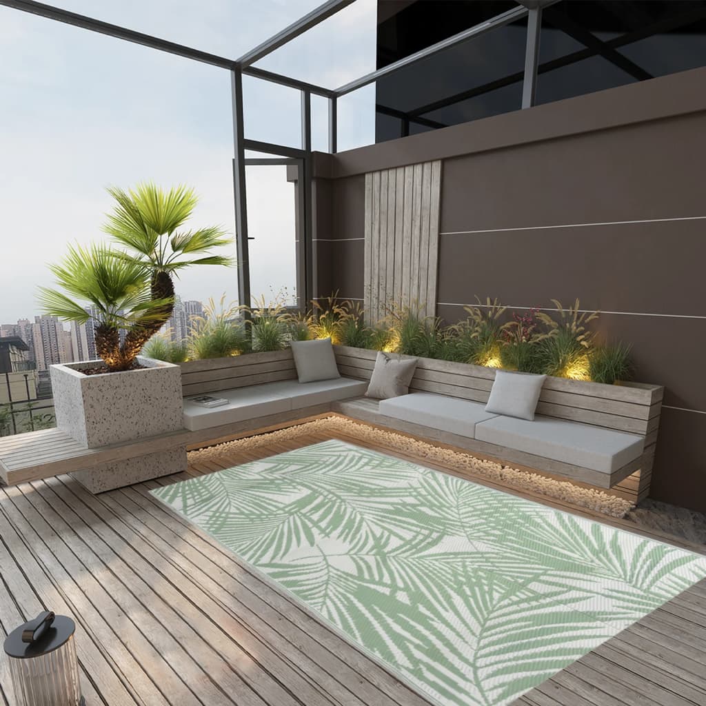 Vidaxl outdoor rug arakil 160x230 cm polypropylene green