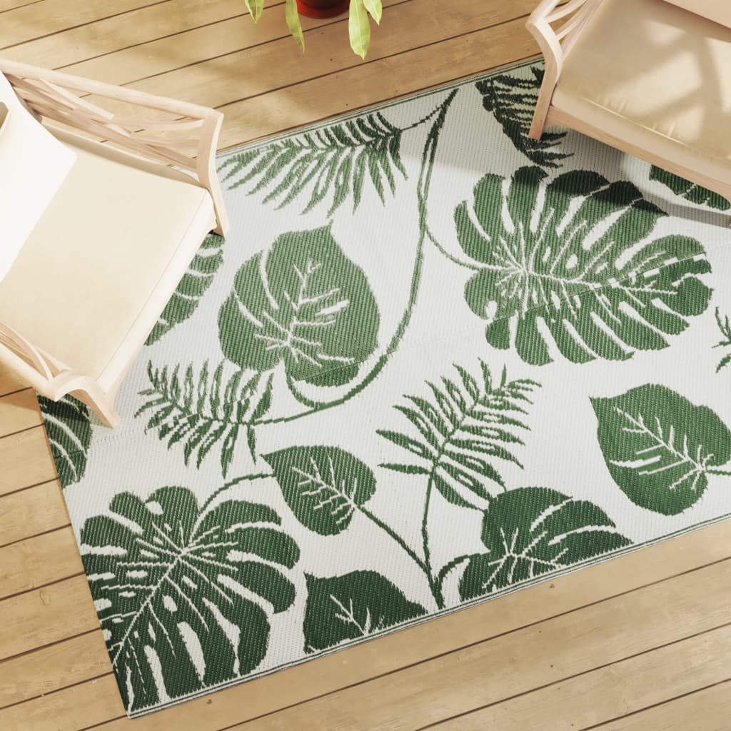 Vidaxl outdoor rug arakil 140x200 cm polypropylene green