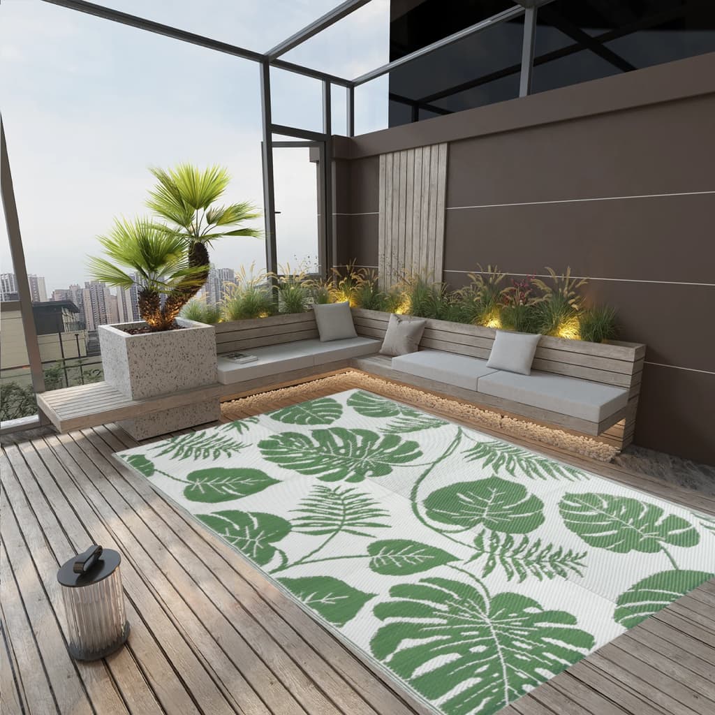 Vidaxl outdoor rug arakil 190x290 cm polypropylene green