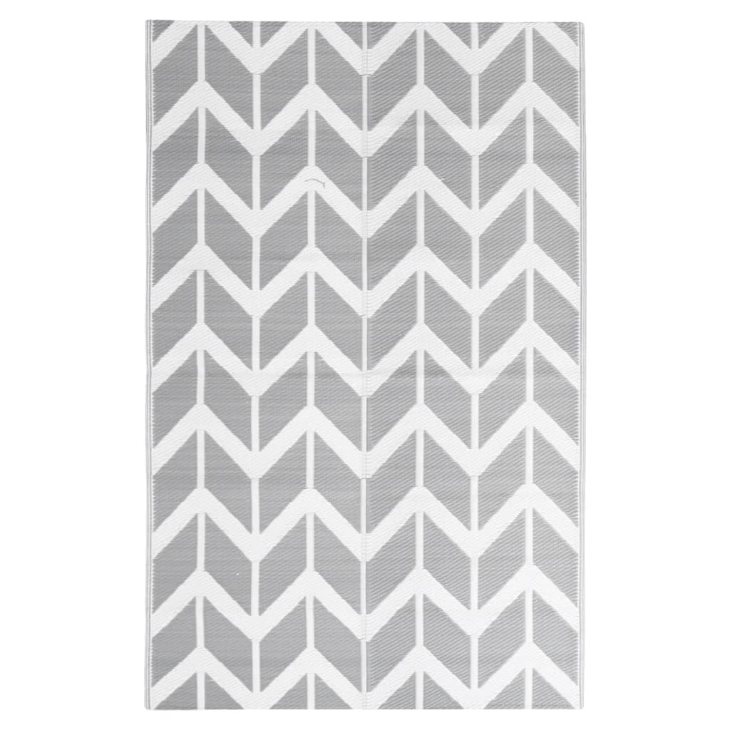 Vidaxl outdoor rug arakil 120x180 cm polypropylene gray