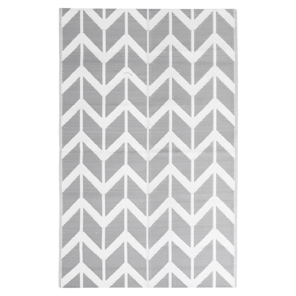 Vidaxl outdoor rug arakil 160x230 cm polypropylene gray