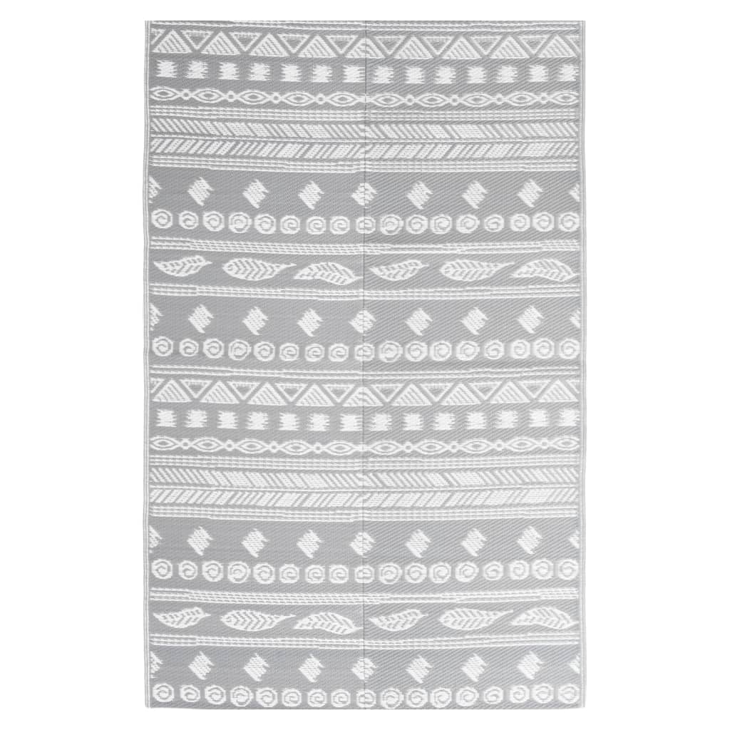 Vidaxl outdoor rug arakil 160x230 cm polypropylene gray