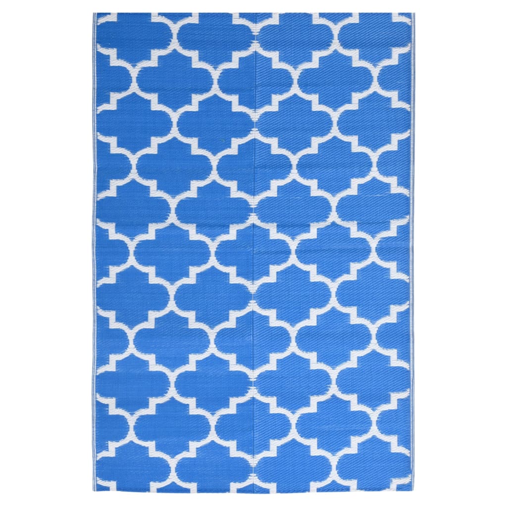 Vidaxl outdoor rug arakil 190x290 cm polypropylene blue