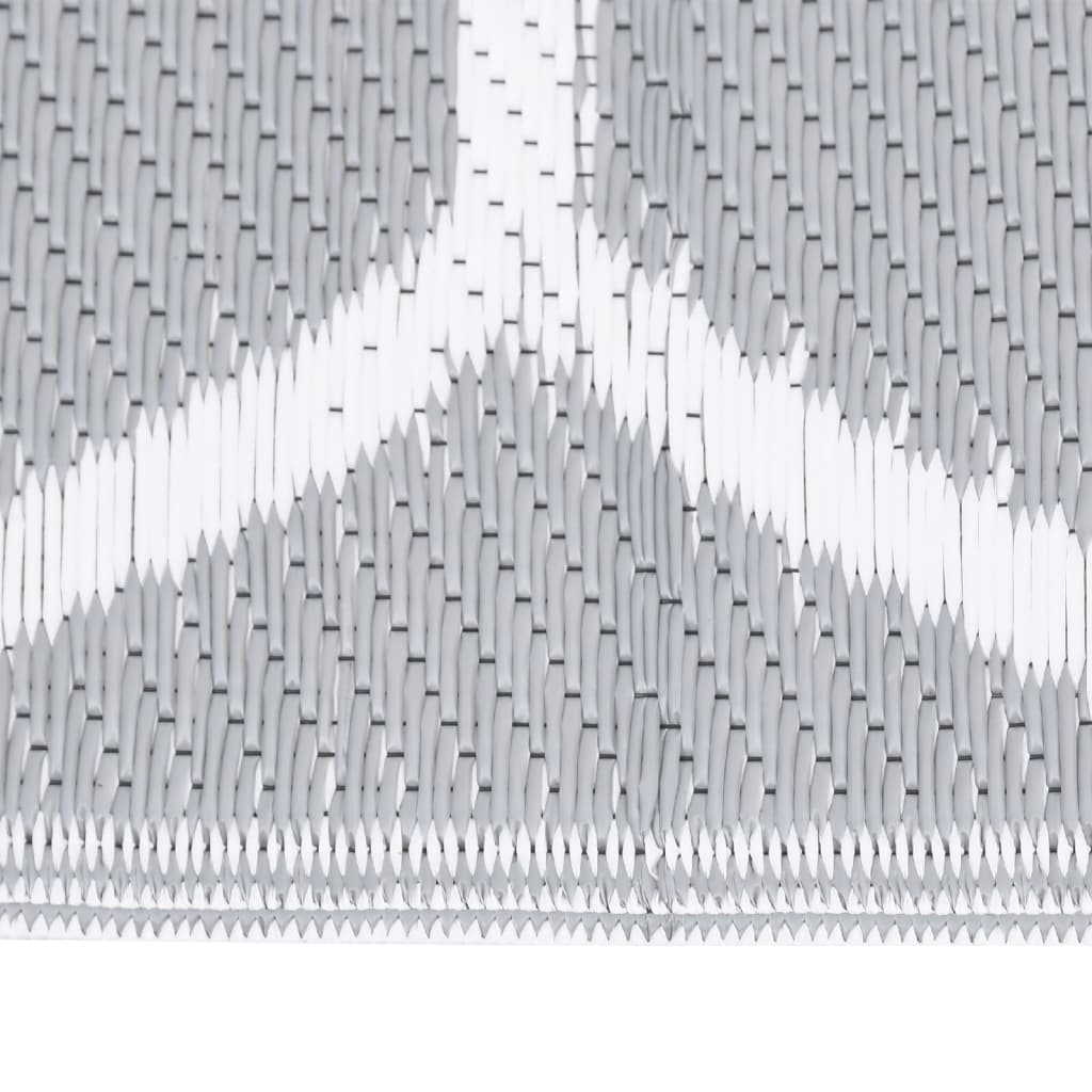 Vidaxl outdoor rug arakil 140x200 cm polypropylene gray