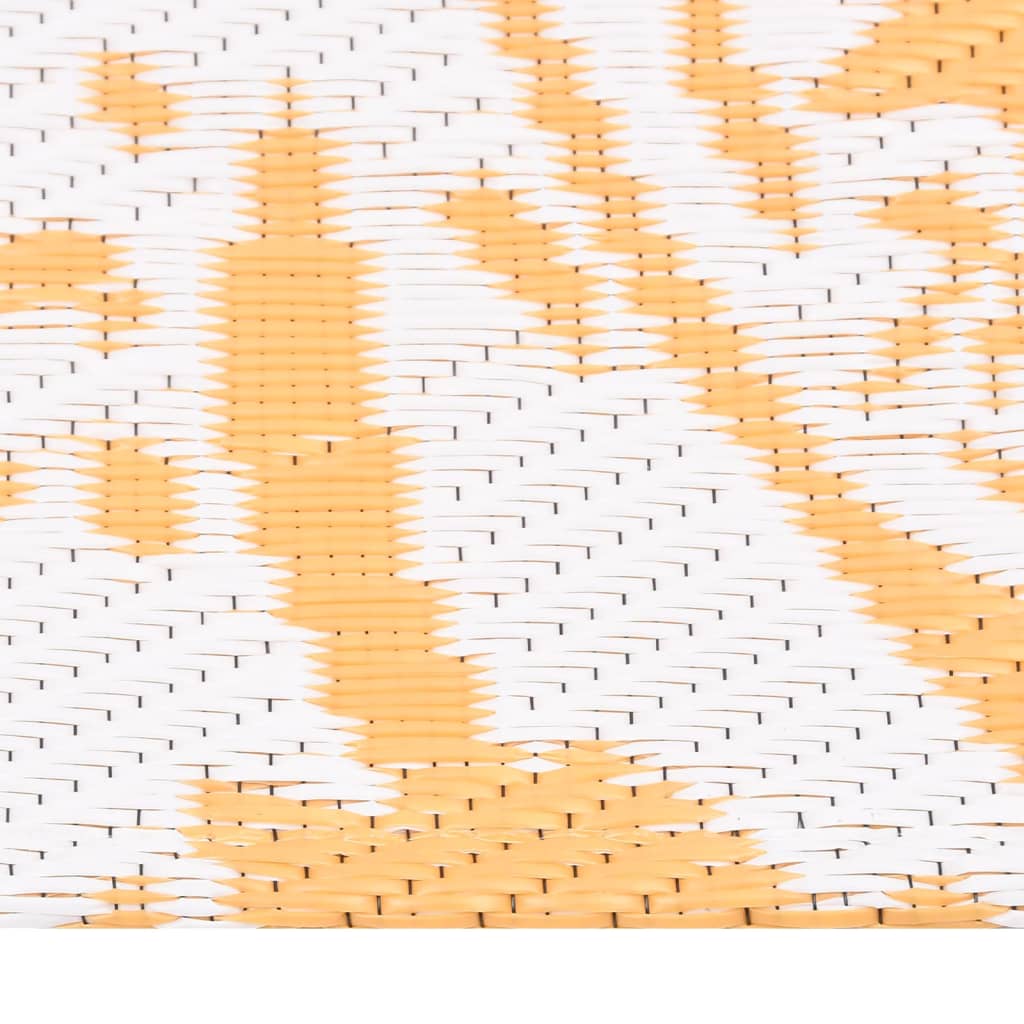 Vidaxl outdoor rug arakil 140x200 cm polypropylene yellow