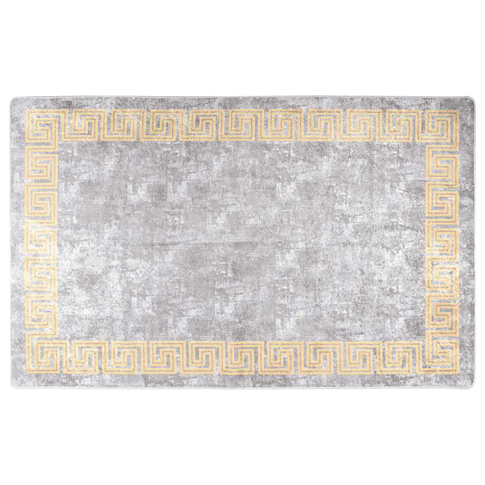 Vidaxl Washable Non-Slip Rug 80x150 cm Gray