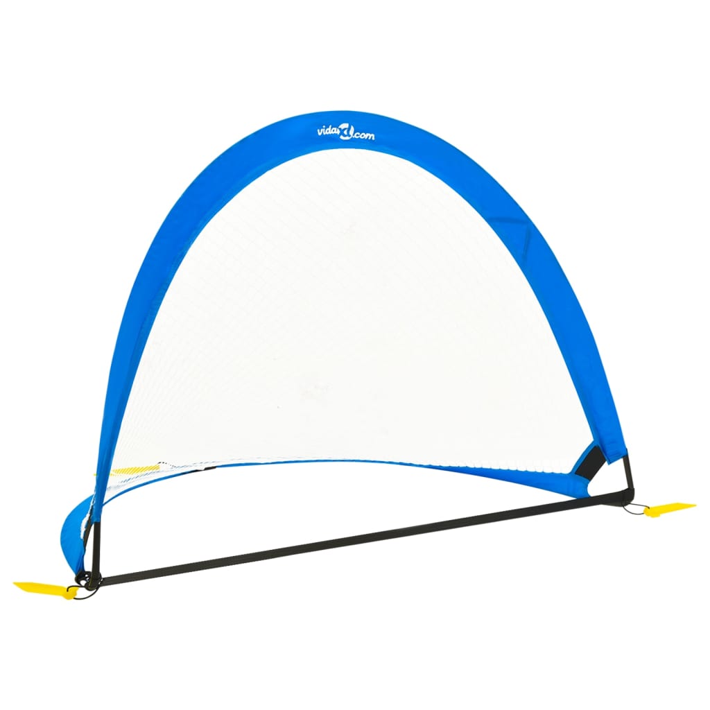VIDAXL 2 ST Kinderfußballziele mit Aufbewahrungstasche 119x82x84,5 cm