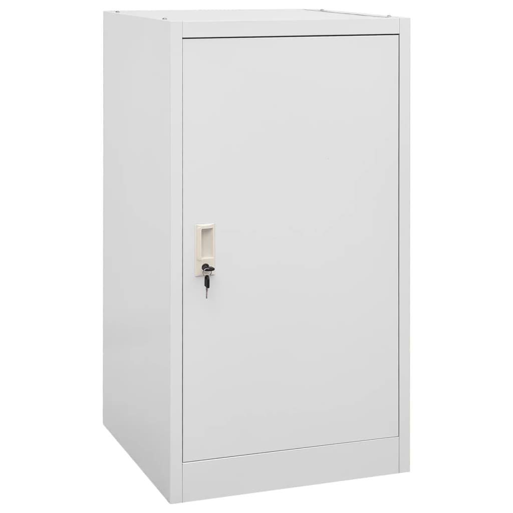 Armoire de selle Vidaxl 53x53x105 cm gris clair en acier