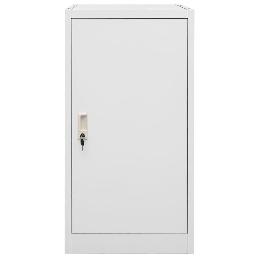 Armoire de selle Vidaxl 53x53x105 cm gris clair en acier