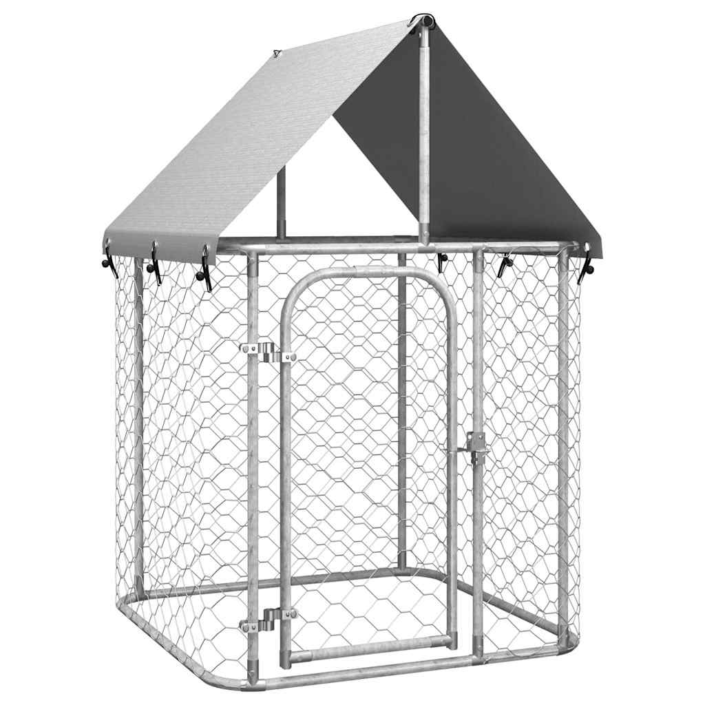 VidaXL dog kennel for outside with roof 100x100x150 cm