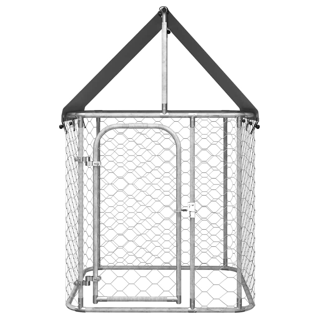 VidaXL dog kennel for outside with roof 100x100x150 cm