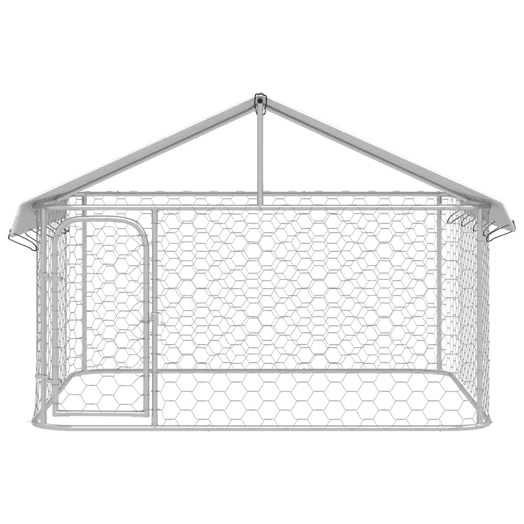 Vidaxl dog kennel for outside with roof 200x200x150 cm