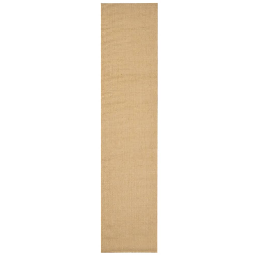Vidaxl tappeto 66x300 cm naturale sisal