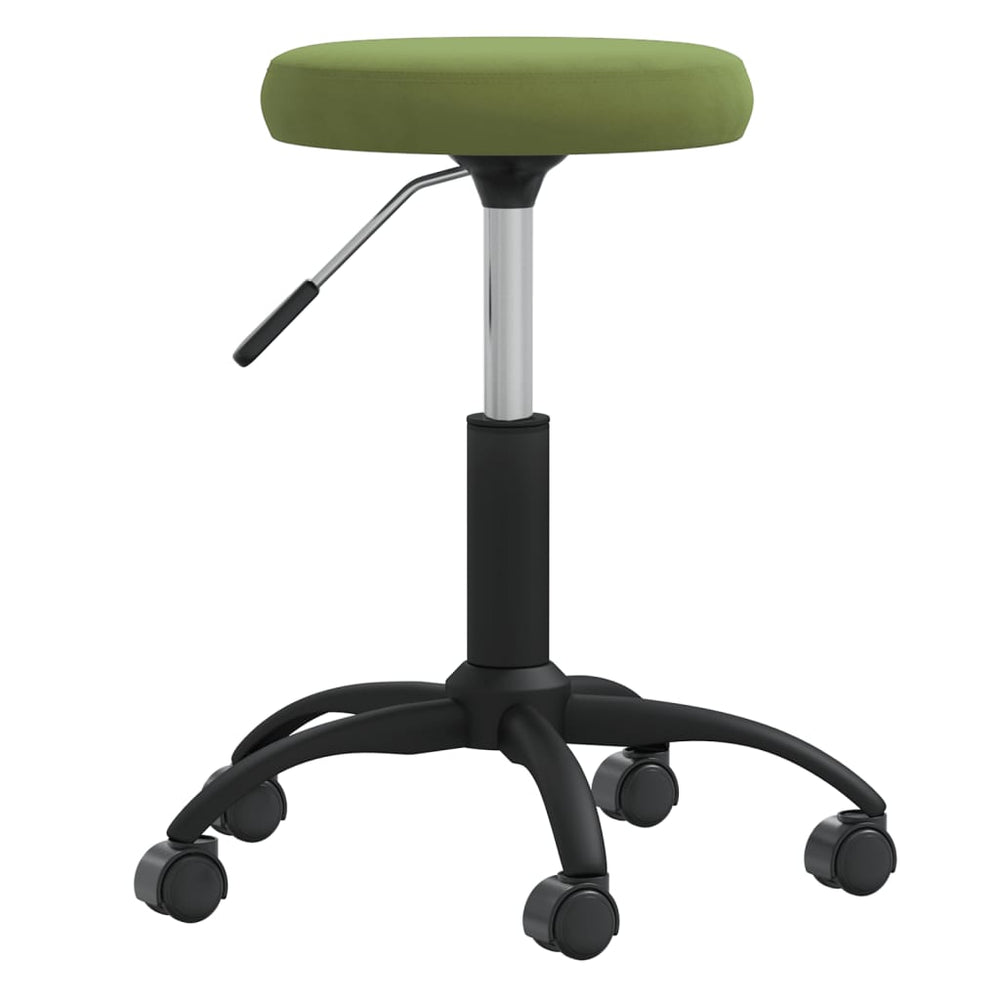 Vidaxl massage stool velvet light green