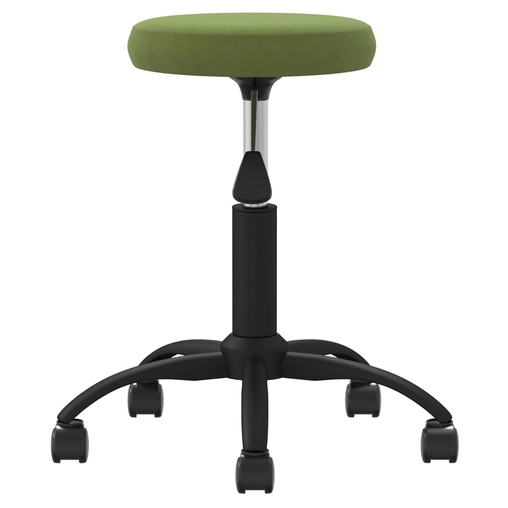 Vidaxl massage stool velvet light green