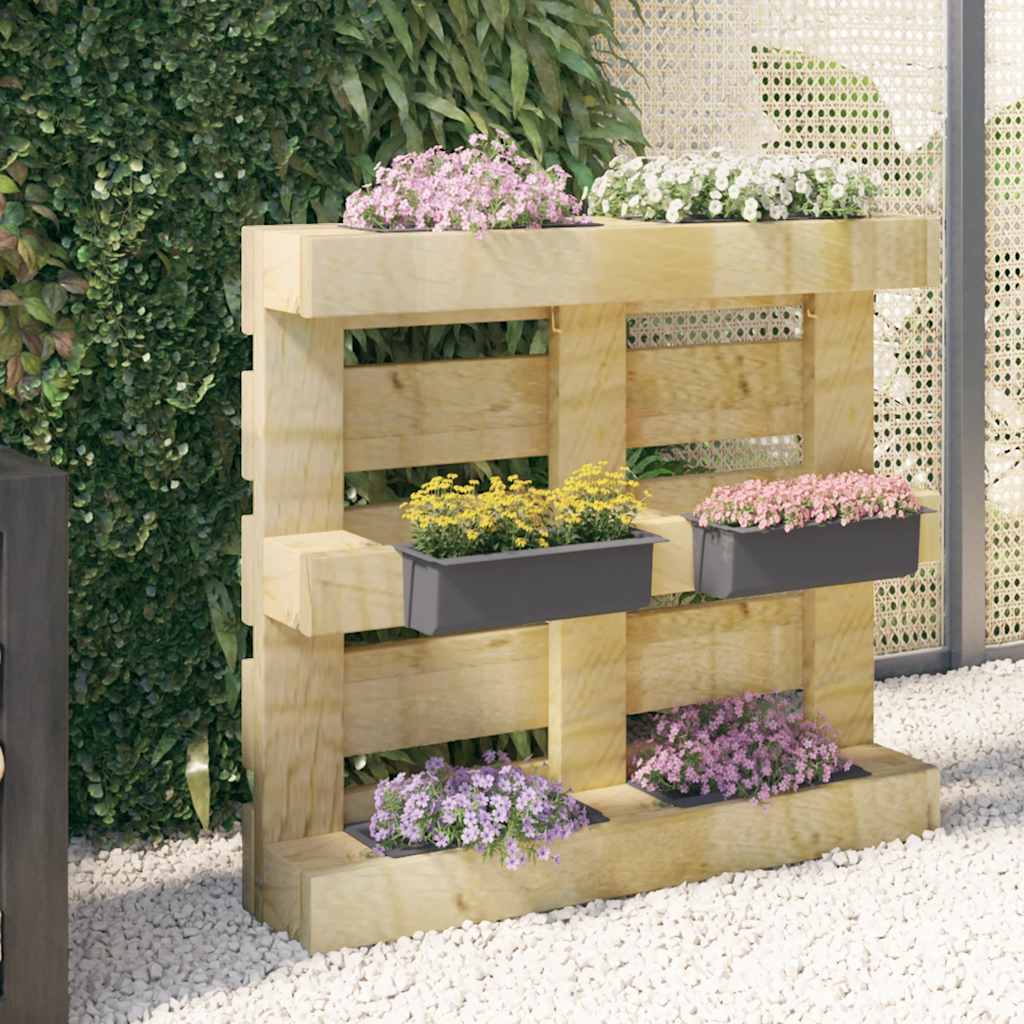 Vidaxl Flower Boxes per pallet euro 12 ST 36x13.5x9,5 cm pp grigio
