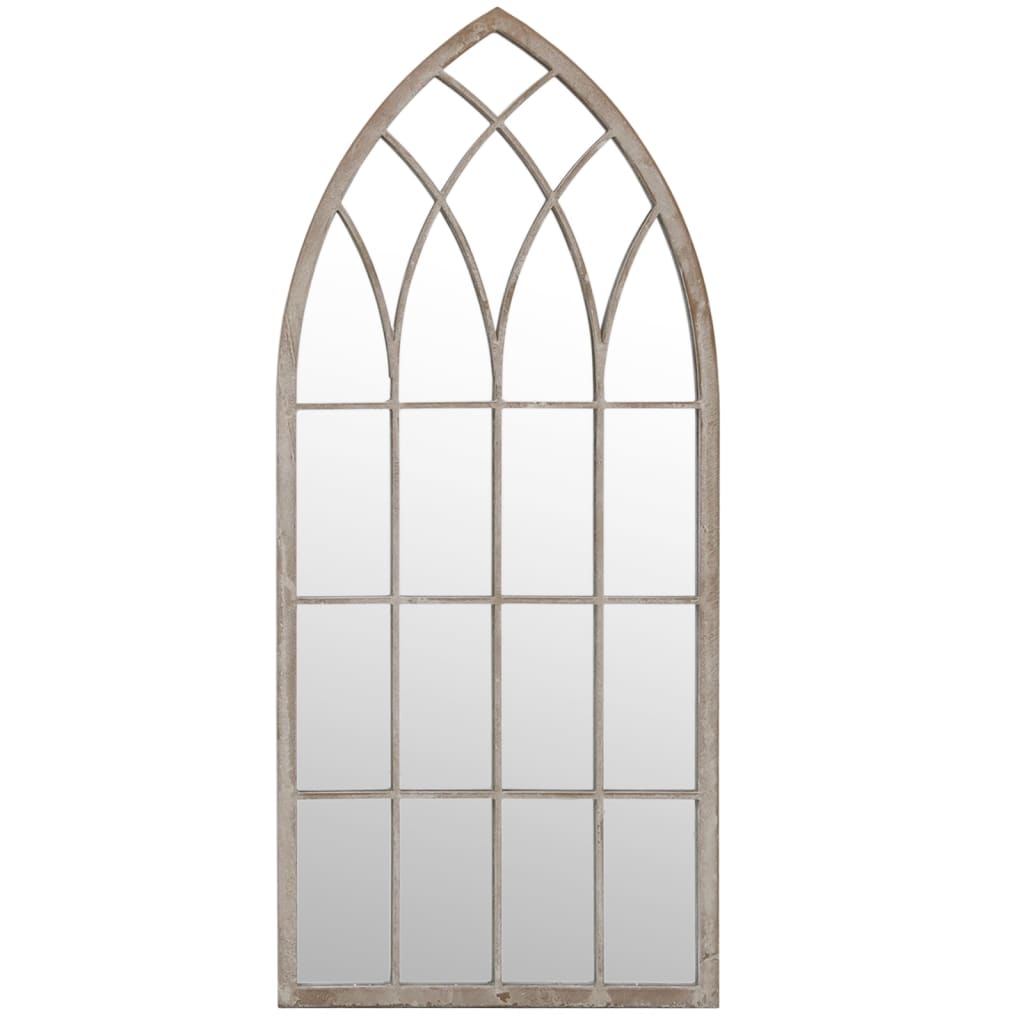 Vidaxl garden mirror 70x30 cm iron sand-colored