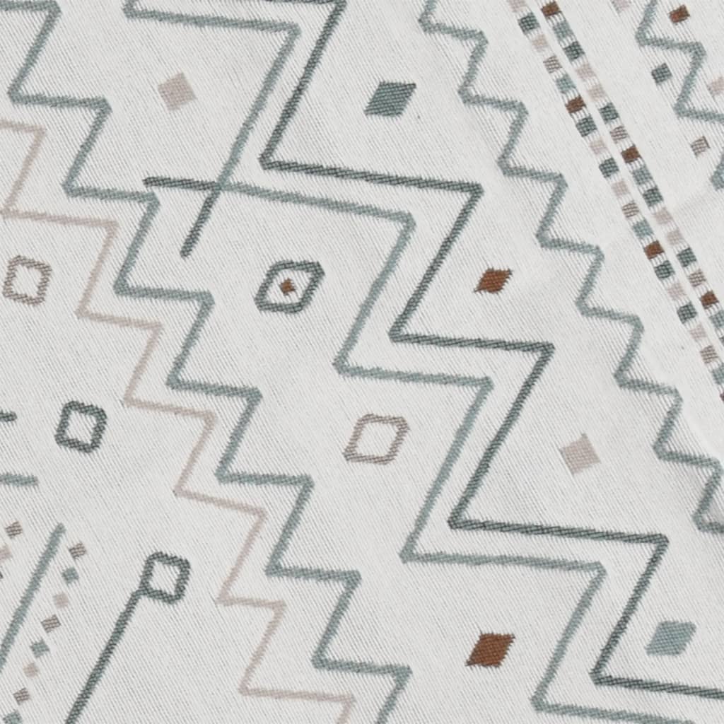 Vidaxl Rug 120x180 cm bomulds beige og blå