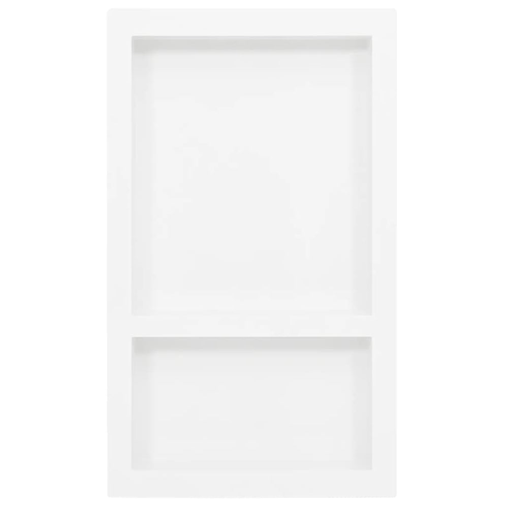 Vidaxl douchenis met 2 vakken 41x69x9 cm hoogglans wit