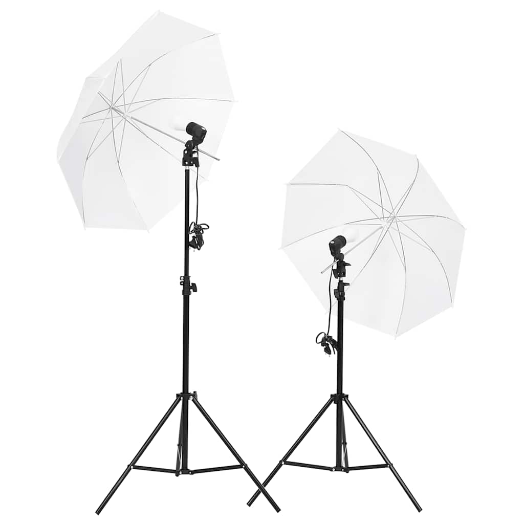 Vidaxl Photo Studio Set con set di illuminazione, sfondo e riflettore