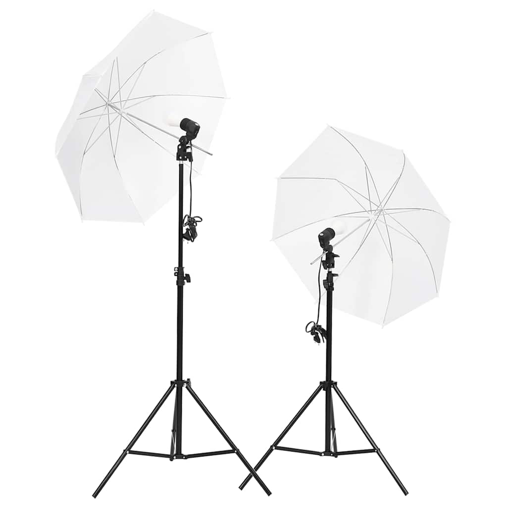 Vidaxl Photo Studio Set con set di illuminazione, sfondo e riflettore