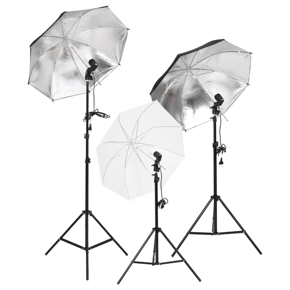 VidaXL Photo Studio Set with Lighting Kit and Background