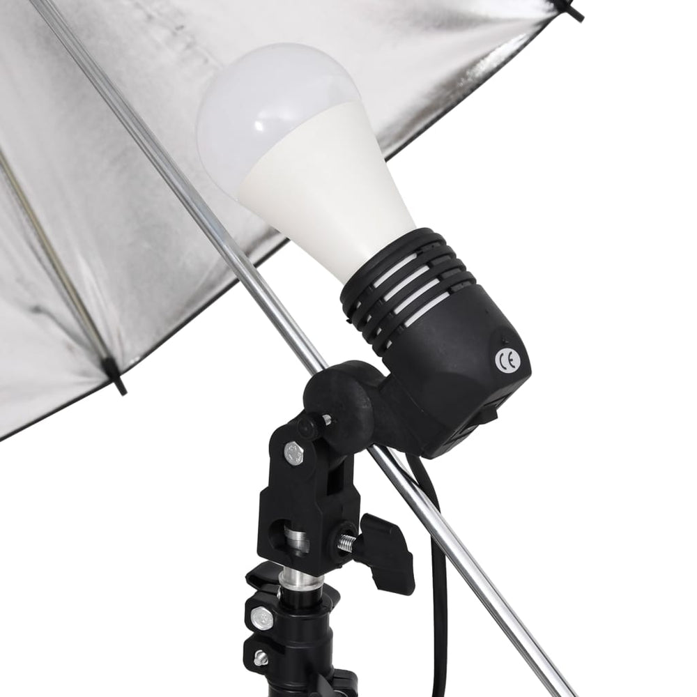 Vidaxl Photo Studio Set con set di illuminazione, sfondo e riflettore