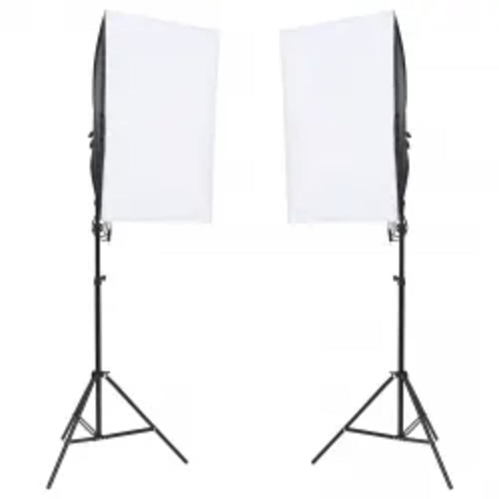 Vidaxl Photo Studio zestaw z zestawem oświetleniowym, tłem i reflektorem