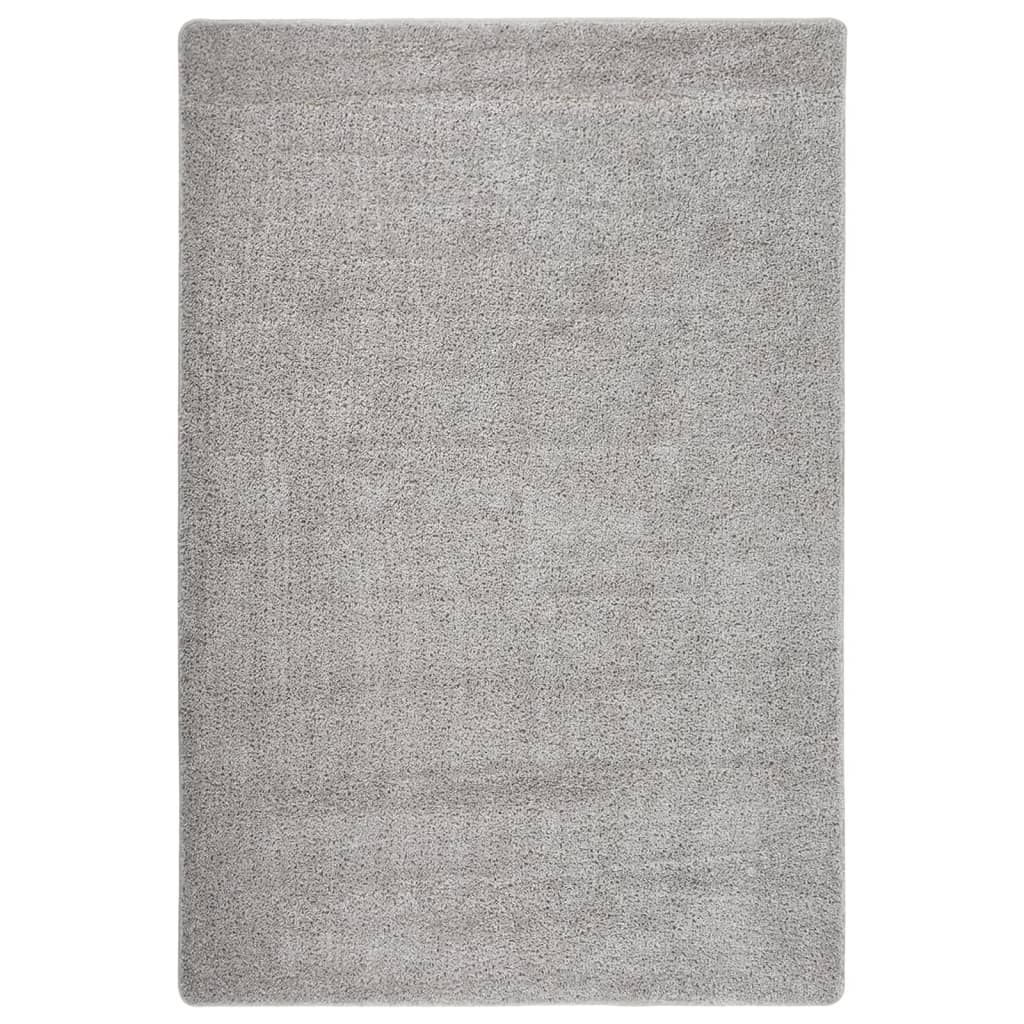 Vidaxl shaggy rug, non-slip, 140x200 cm, light gray
