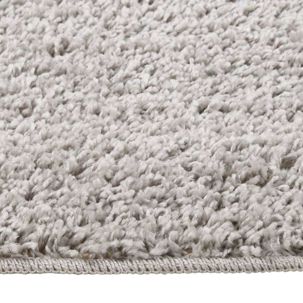 Vidaxl shaggy rug, non-slip, 140x200 cm, light gray