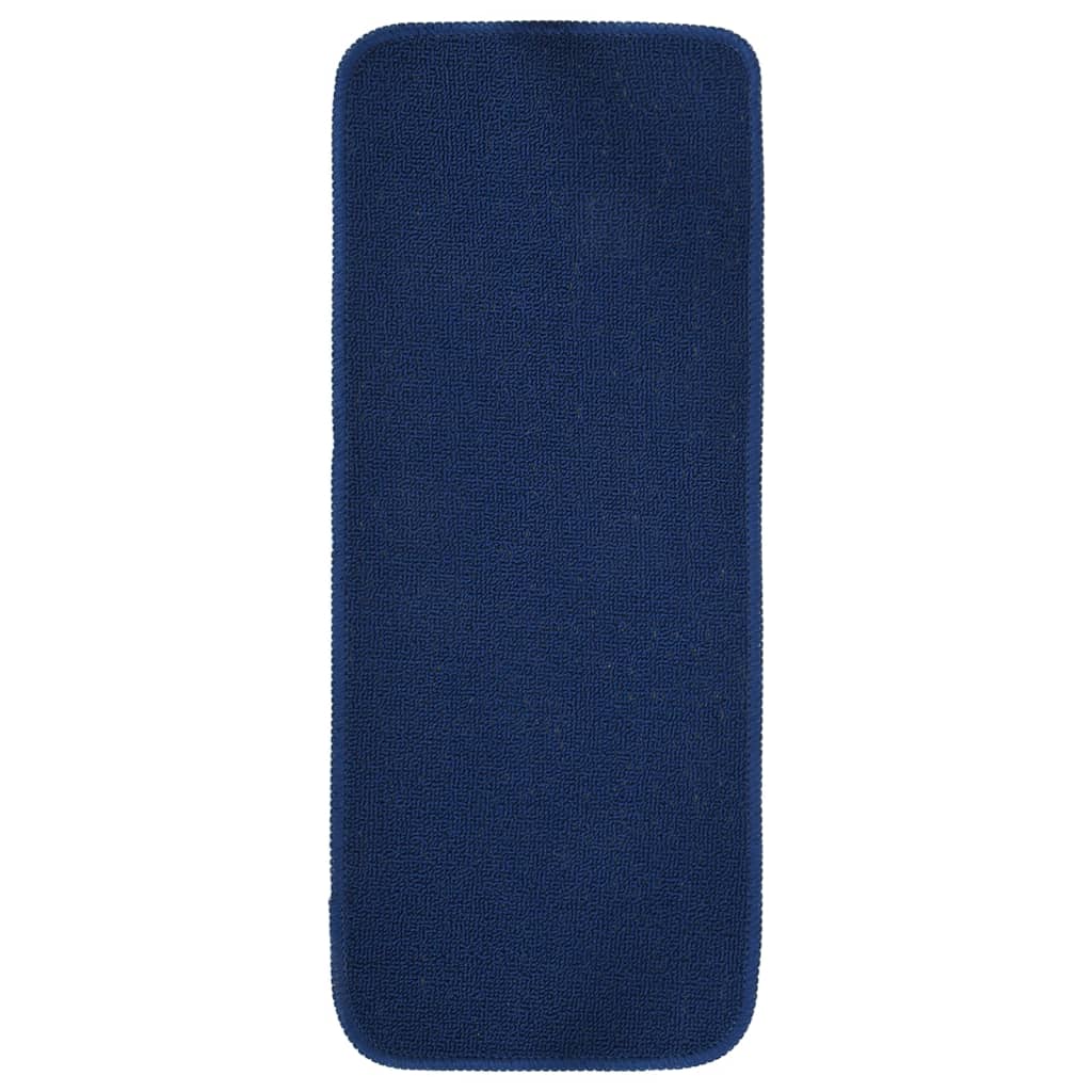Vidaxl trapmatten 15 st anti-slip rechthoekig 60x25 cm marineblauw