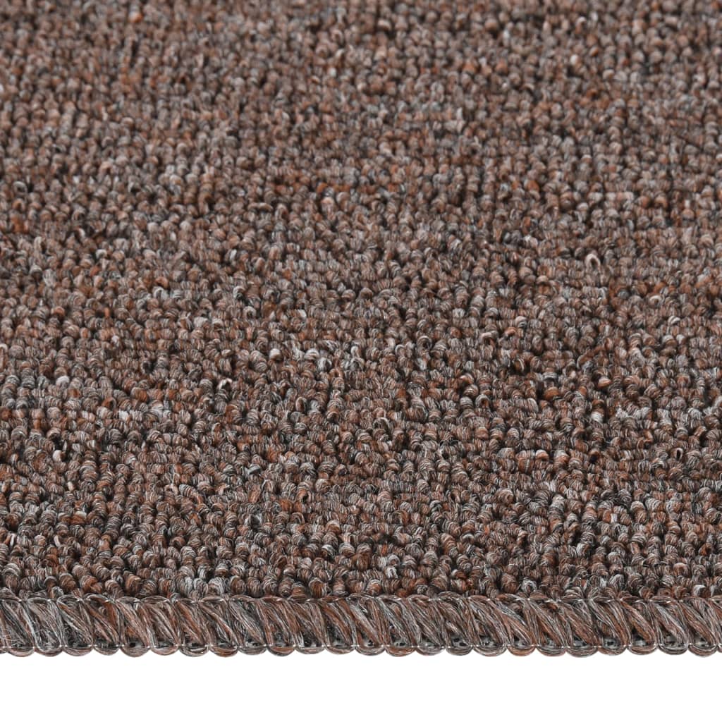 Vidaxl stair mats 15 pcs anti-slip rectangular 75x20 cm brown
